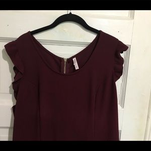 Maroon Xhileration Wide-legged Jumpsuit XXL